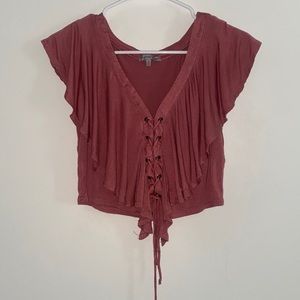 Pink crop top
